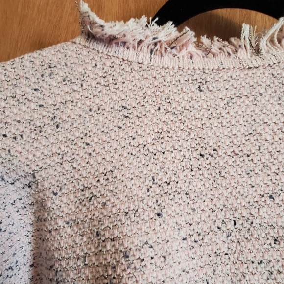 NIC + ZOE  Fringe mix knit open coat. Cardigan.  Sz 2X pink blue - Picture 11 of 12